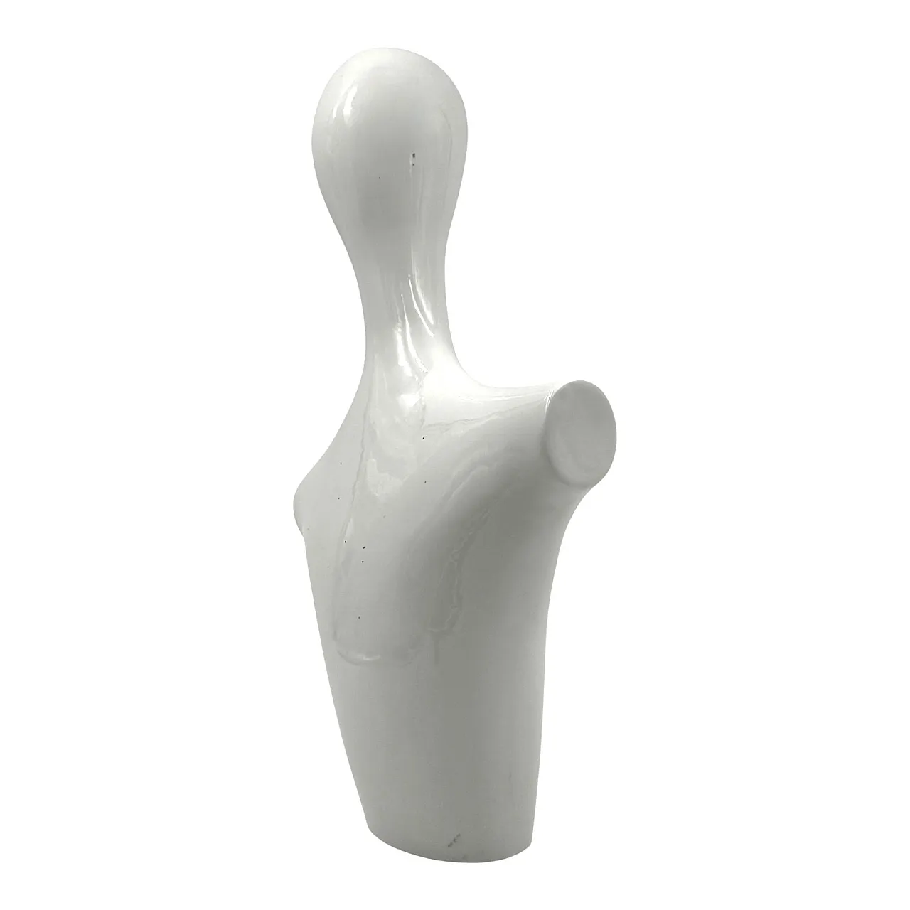 Busto scultoreo postmoderno in ceramica, Italia, anni ’80 5