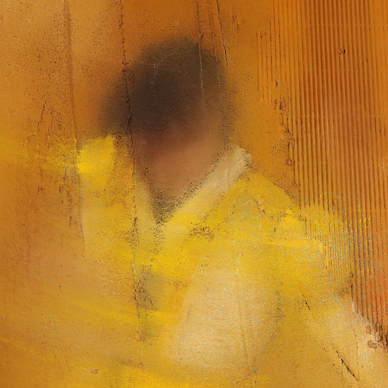 Painting by Gianpietro Cavenaghi, mixed media on canvas, 20th century 4