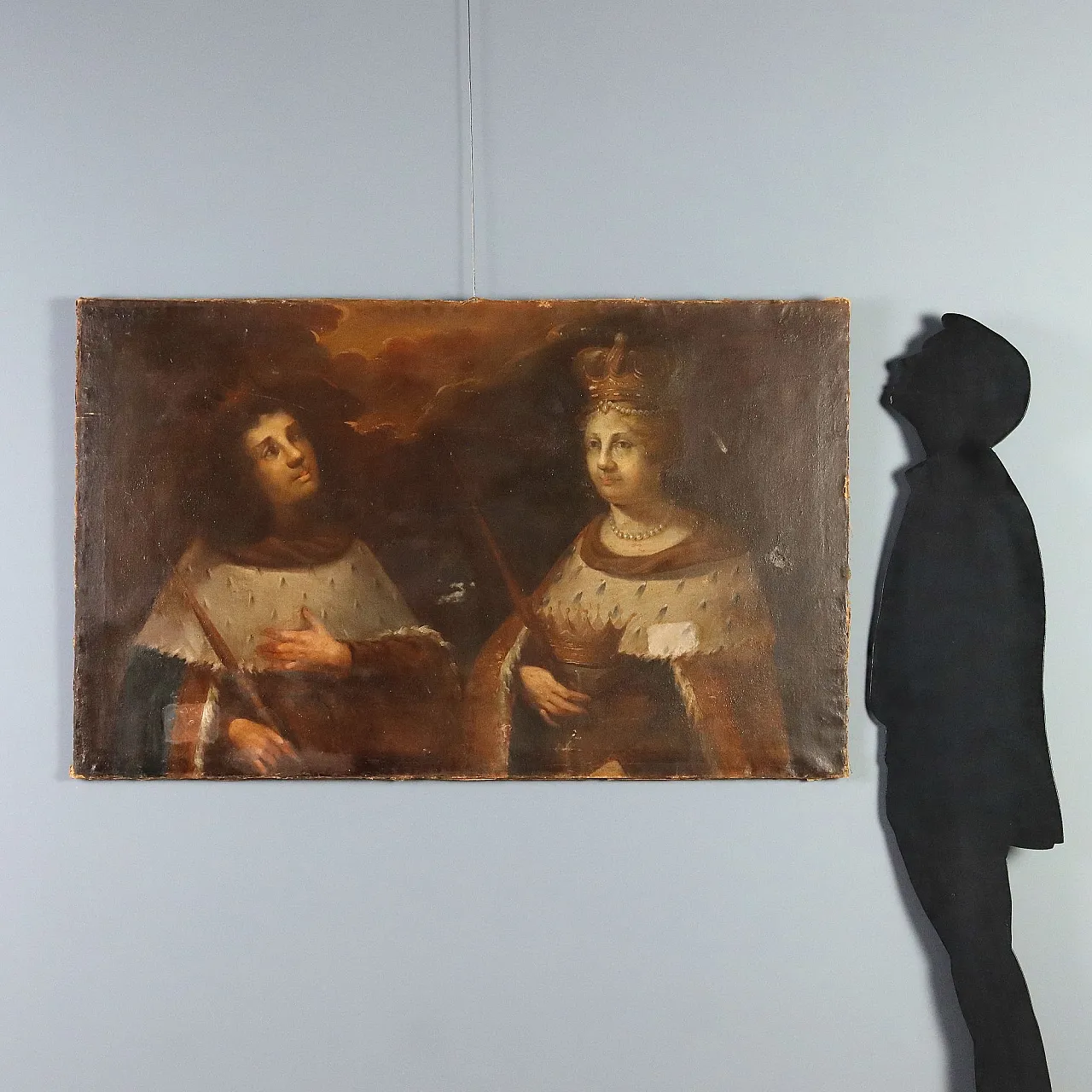 Portraits of Queen and Prince, oil on canvas, 19th century 2