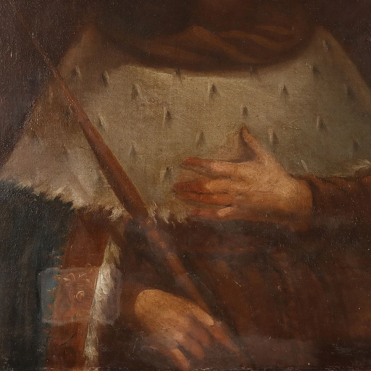 Portraits of Queen and Prince, oil on canvas, 19th century 5