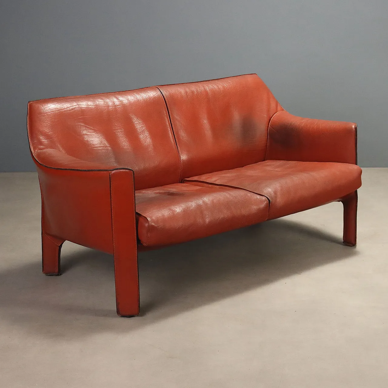 The Cab 415 sofa by Mario Bellini for Cassina, 1980s 1