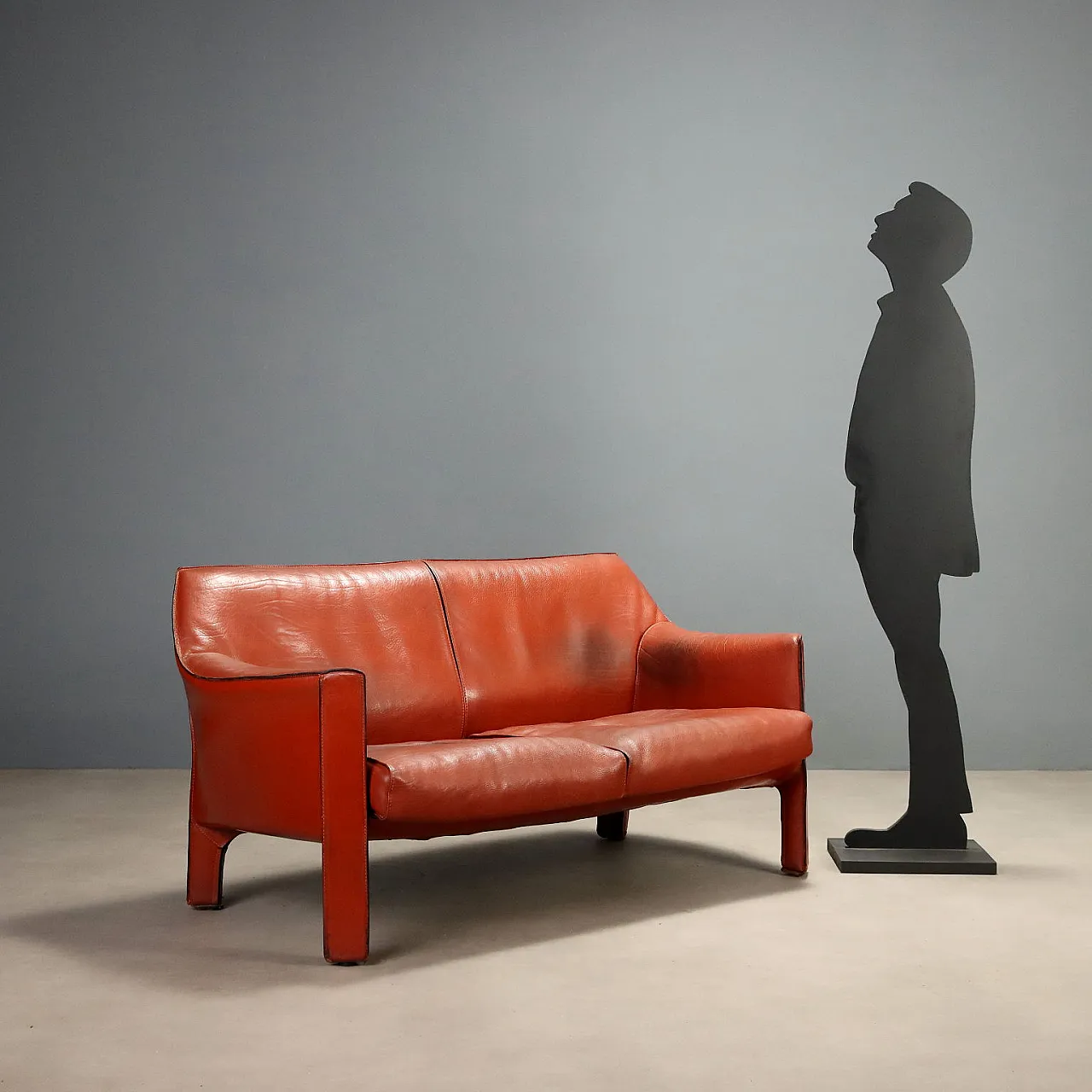 The Cab 415 sofa by Mario Bellini for Cassina, 1980s 2
