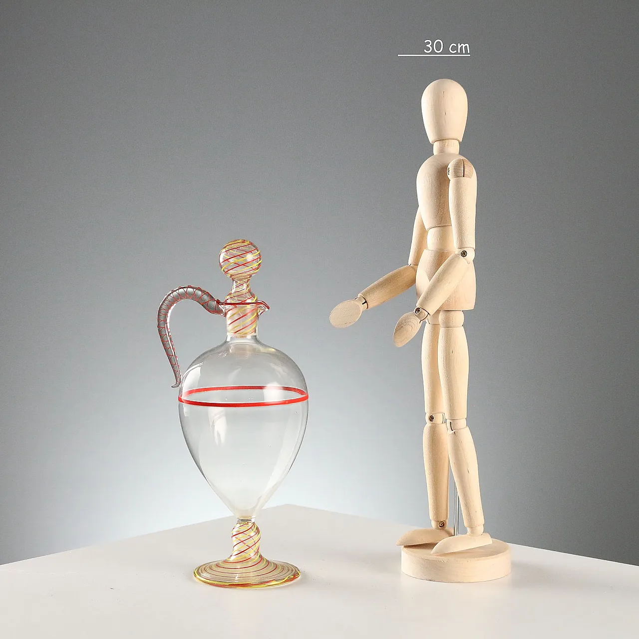 Blown glass decanter Manufactured in Murano, 20th century 2