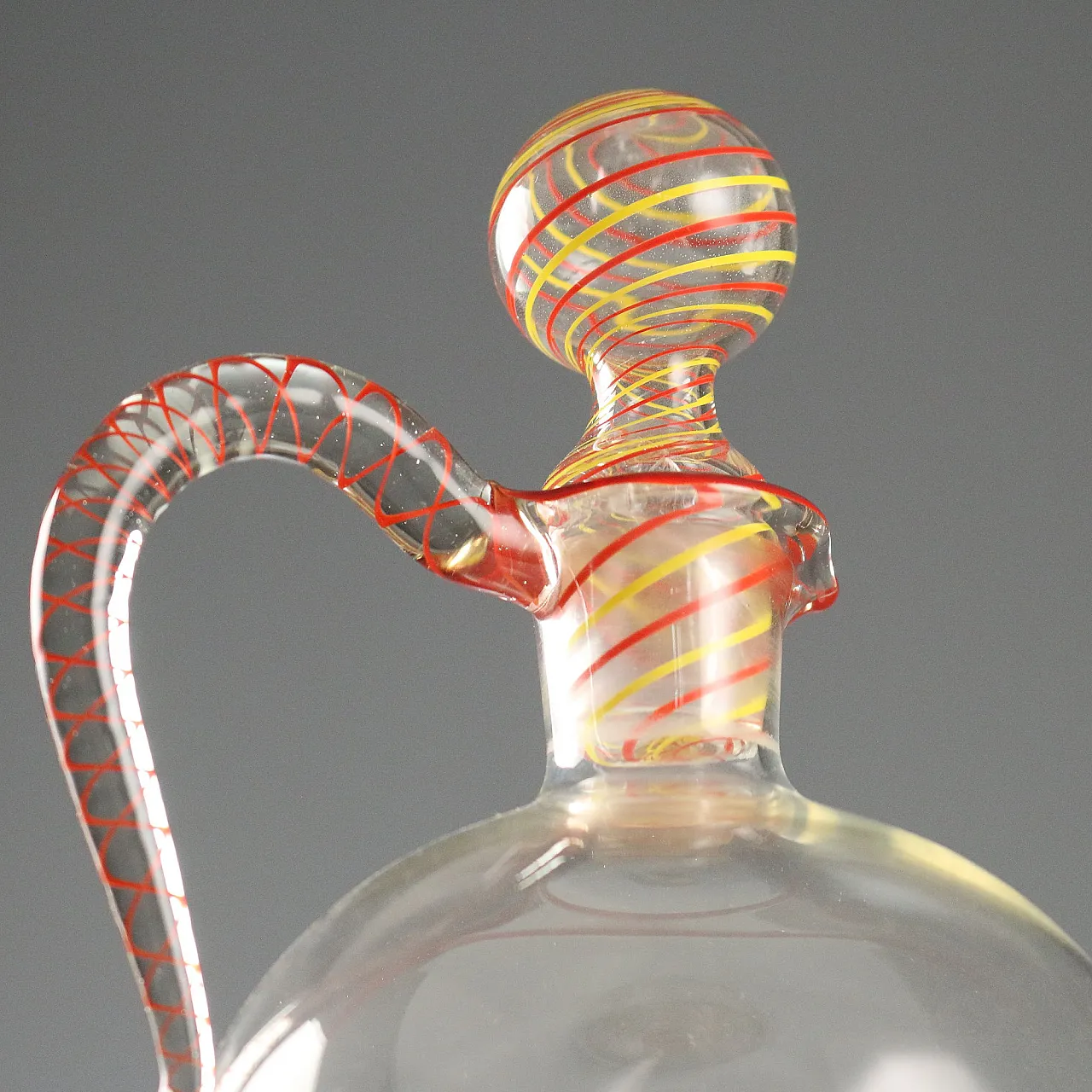 Blown glass decanter Manufactured in Murano, 20th century 3