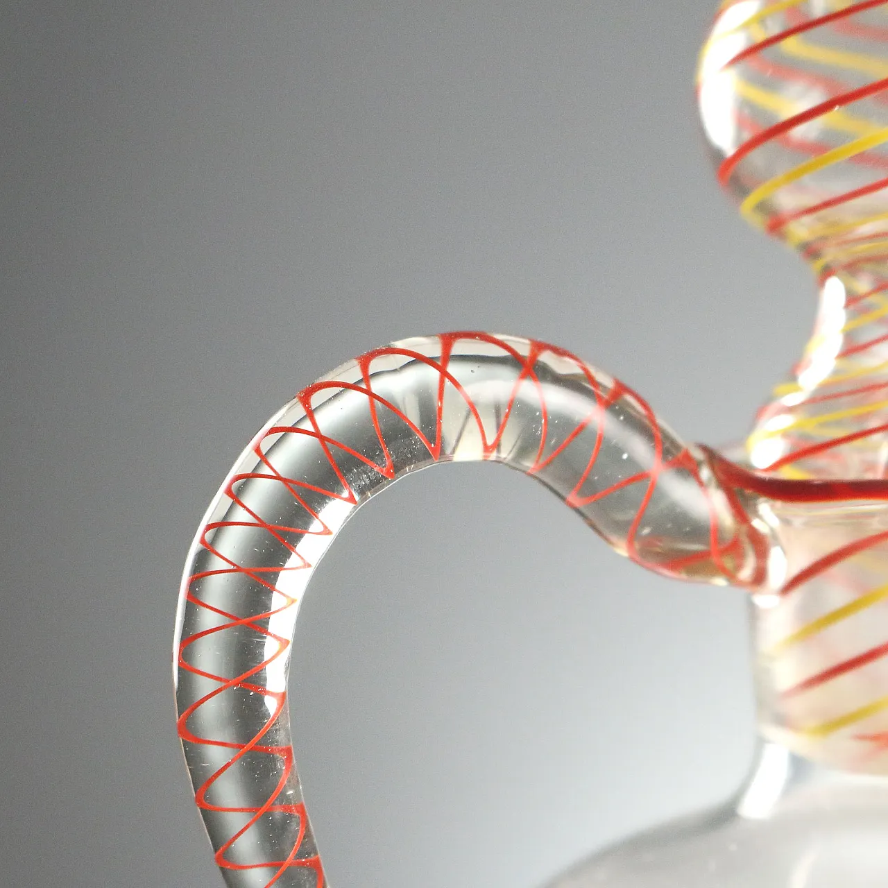 Blown glass decanter Manufactured in Murano, 20th century 4
