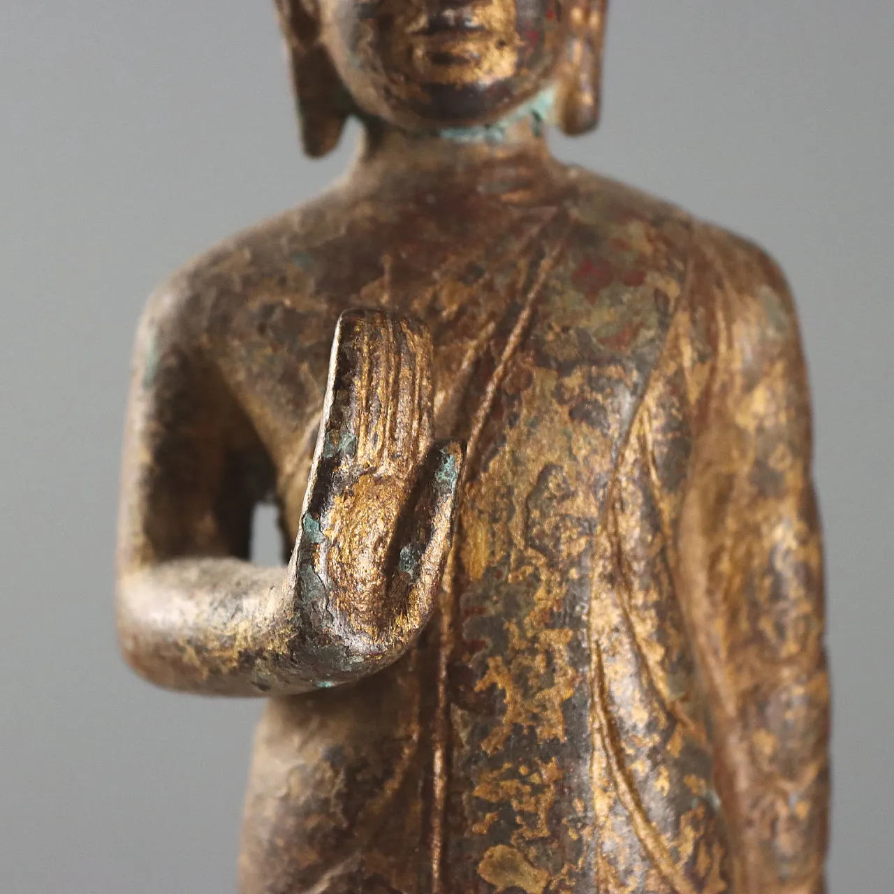 Buddha bronze statue, 19th century 4