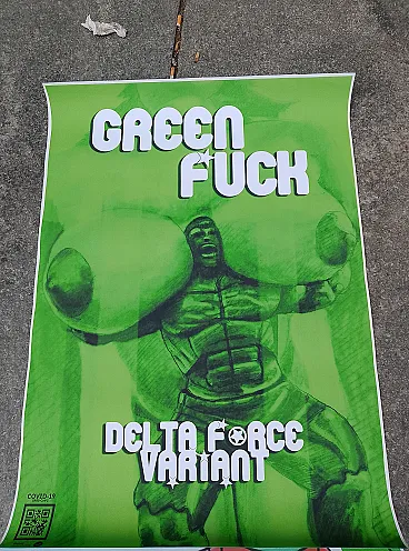 Green fuck delta force variant poster