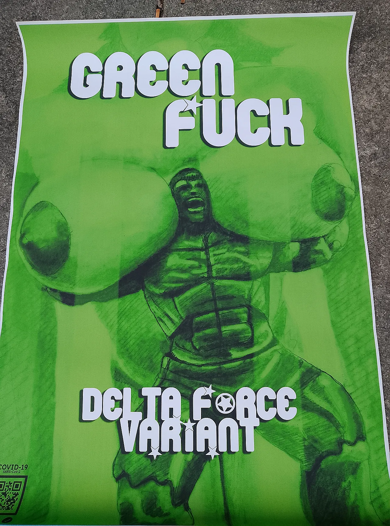 "Green fuck delta force variant" poster 2