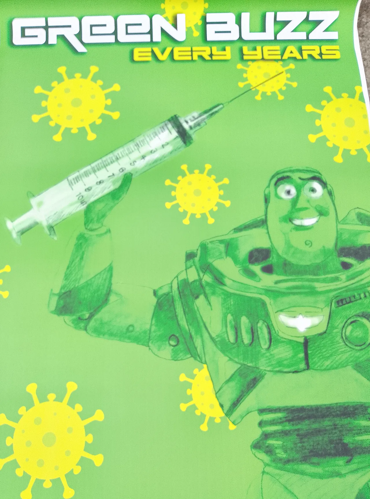 "Green Buzzi every years" poster 5