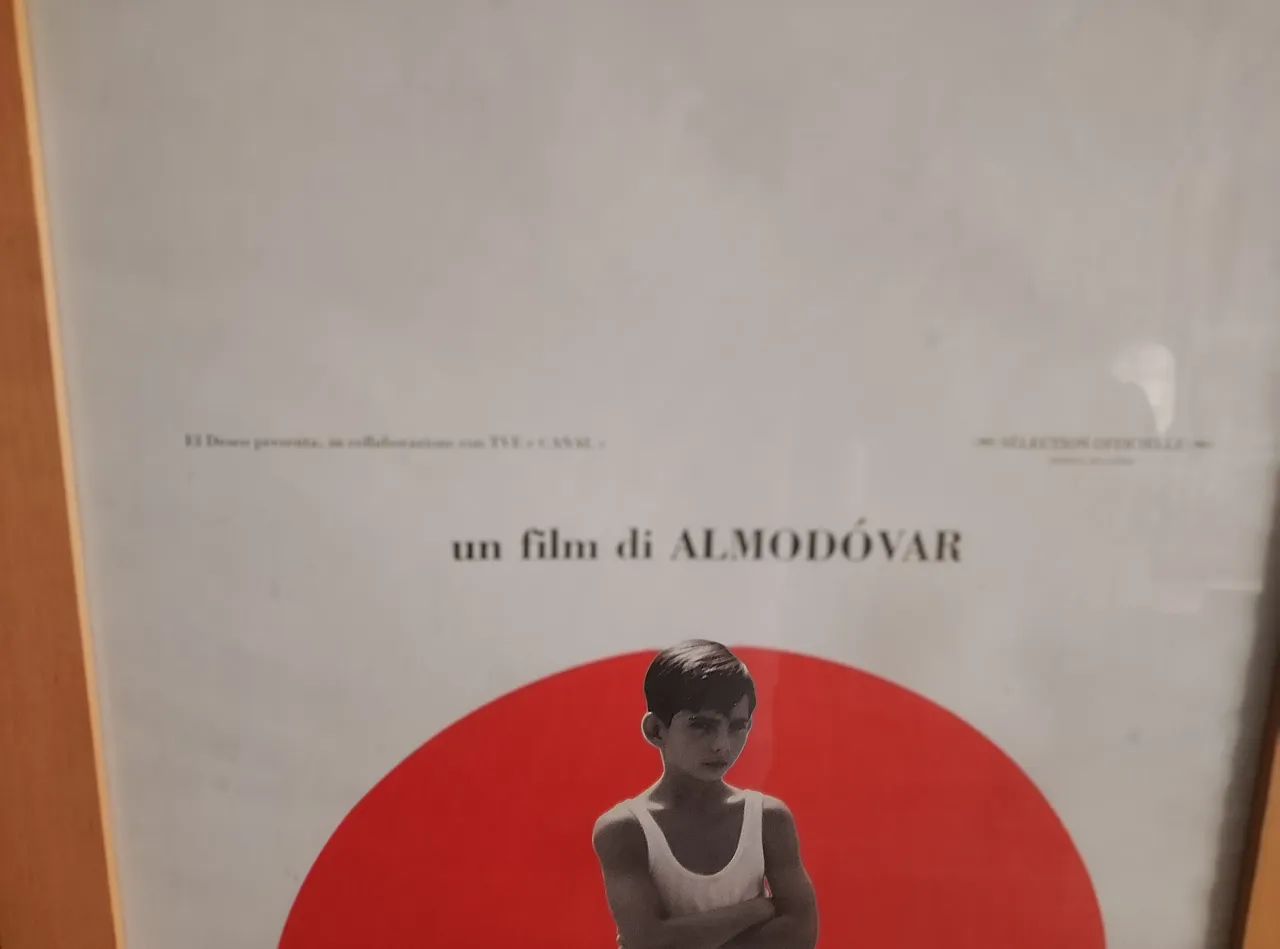Film poster "La mala education" a film by Almódovar, 2000s 1