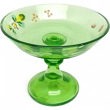 Art Nouveau Uranium Bowl on Stad, Austro-Hungarian Empire, 1900s