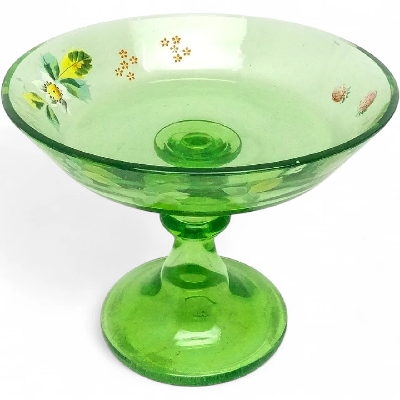 Art Nouveau Uranium Bowl on Stad, Austro-Hungarian Empire, 1900s 10