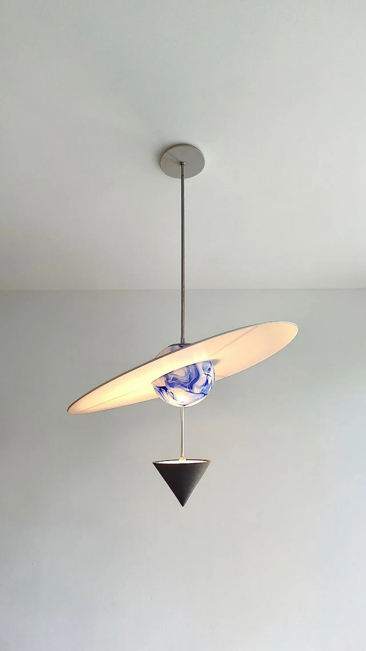 Pianeta Il Cielo pendant light by Vico Magistretti for Venini, 1980s 4