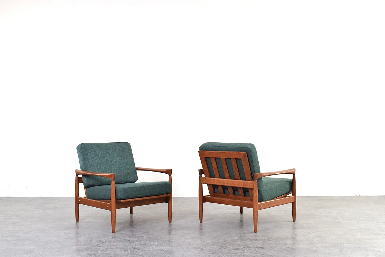 Poltrone Kolding Mid-Century di Erik Wørts per IKEA, anni '60, set 2