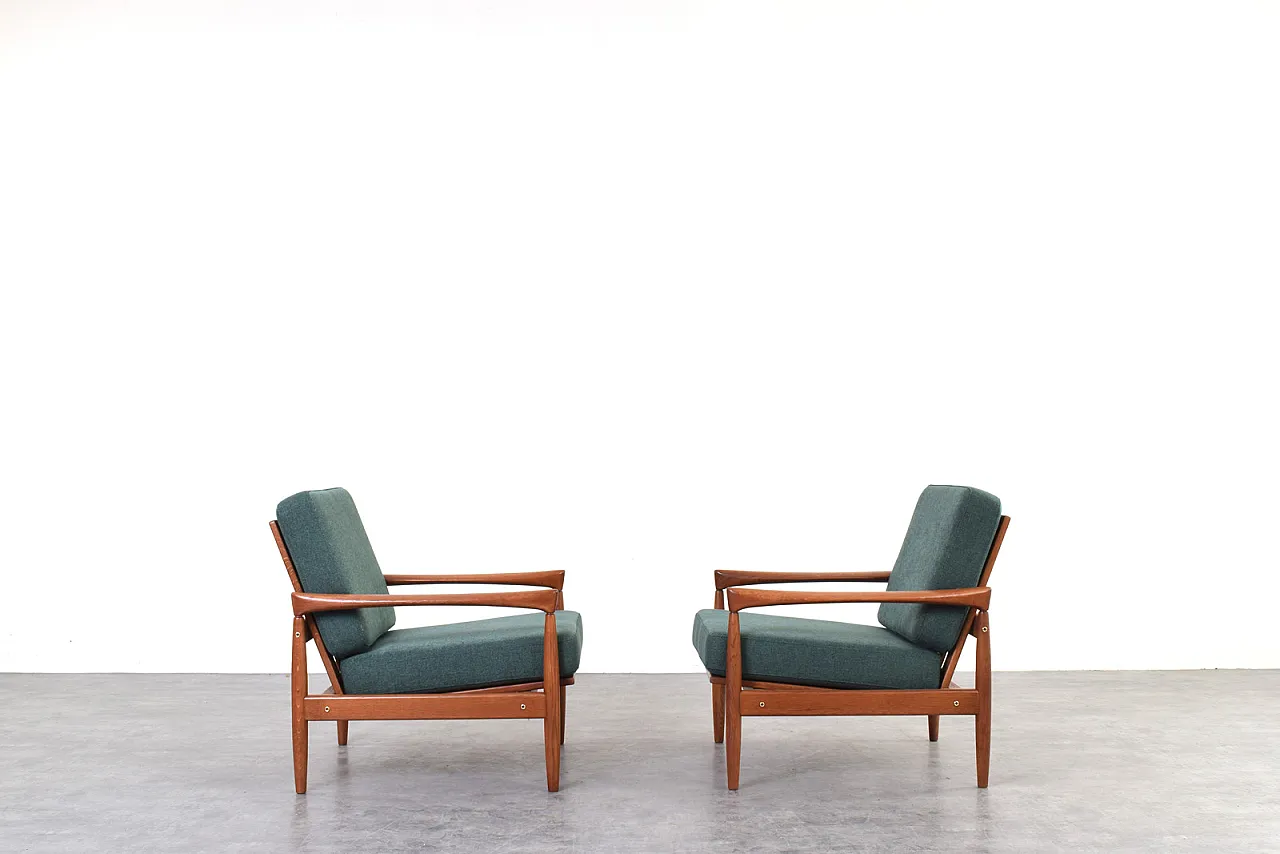 Poltrone Kolding Mid-Century di Erik Wørts per IKEA, anni '60, set 3