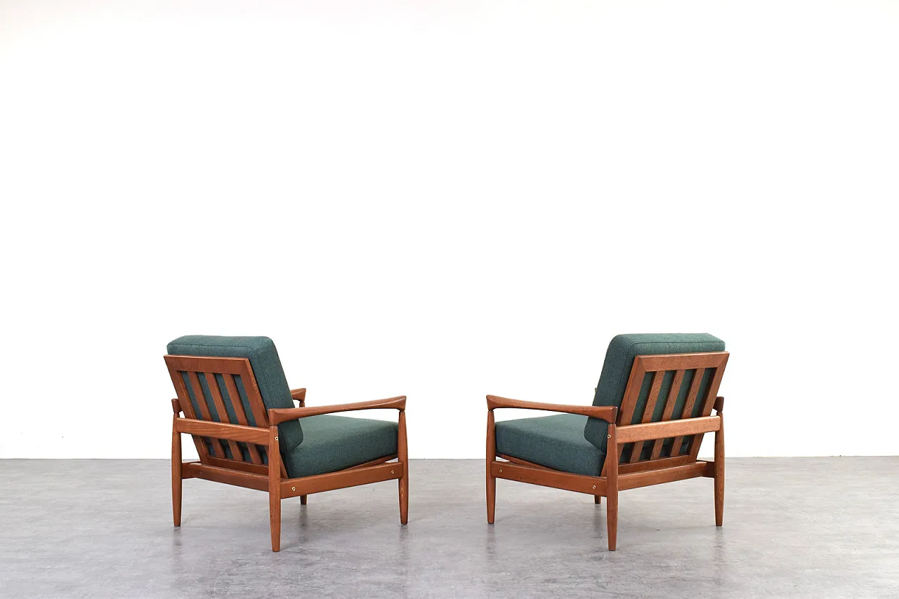 Poltrone Kolding Mid-Century di Erik Wørts per IKEA, anni '60, set 5