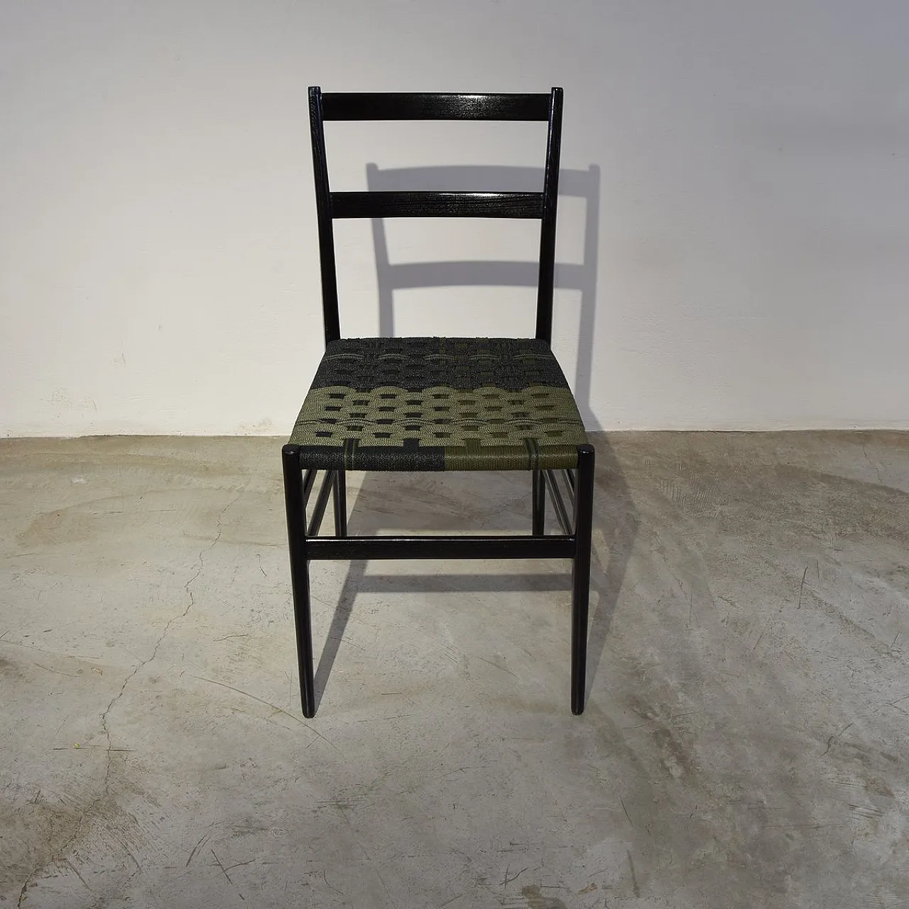 Leggera chair in black lacquered Ash by Gio Ponti for Cassina, 1950s 5