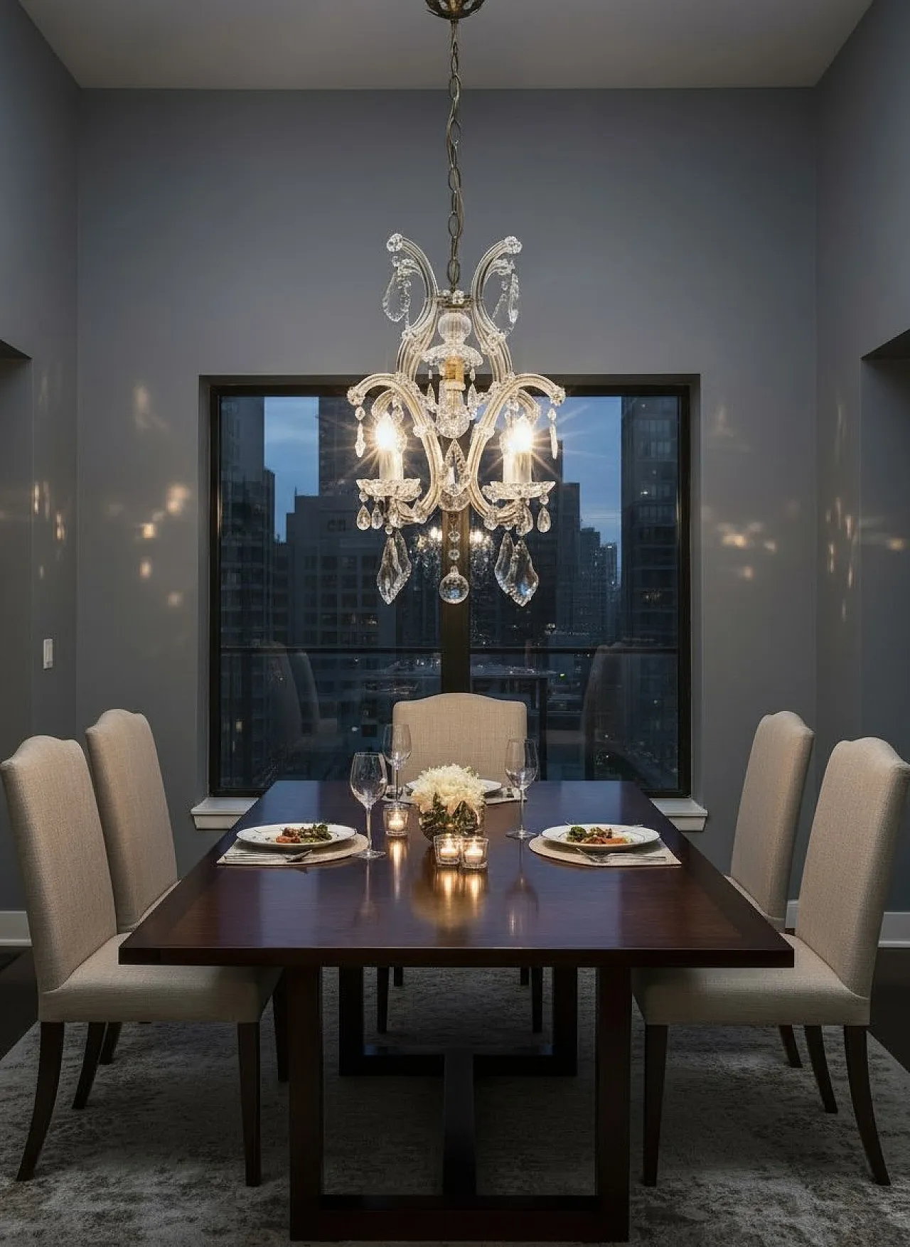 Crystal and Murano glass chandelier, Italy, 1950s 2