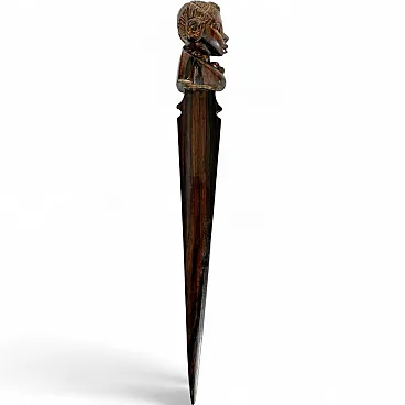 Art Deco wooden letter opener, 1930s