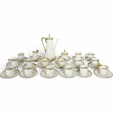 White porcelain coffee service, 18 pieces, 20th century