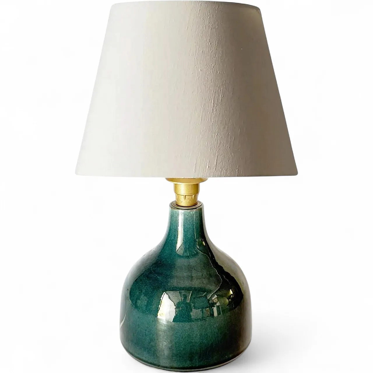Blue ceramic table lamp, 1970s 11