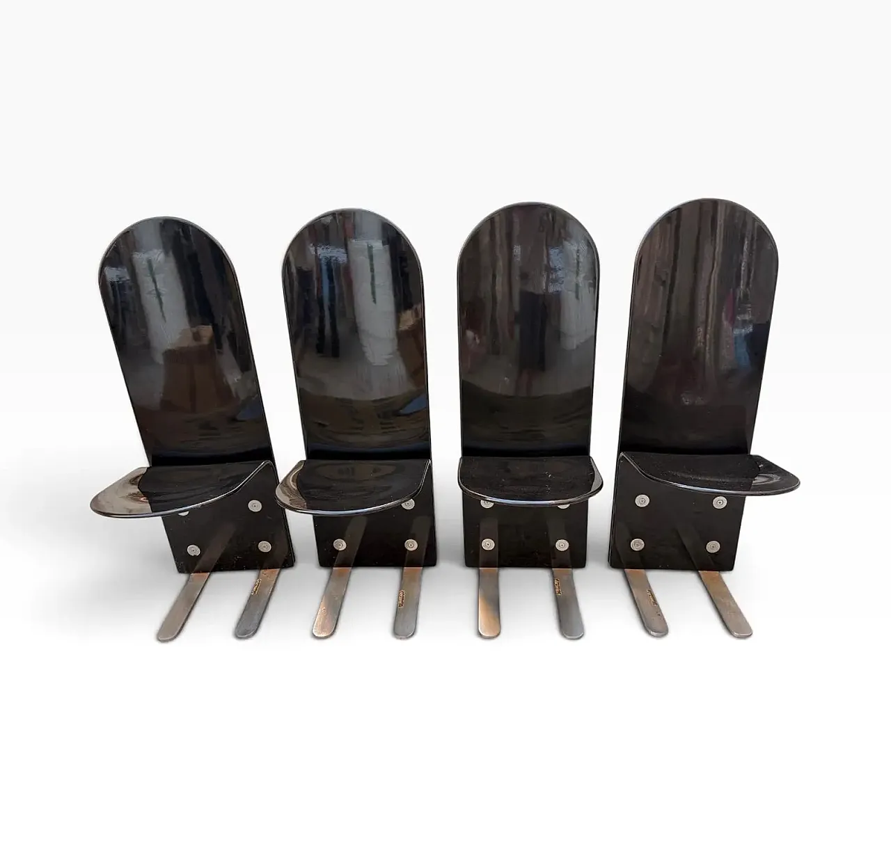 4 Pelican Chairs by Luigi Saccardo for Armet, 1970s 3