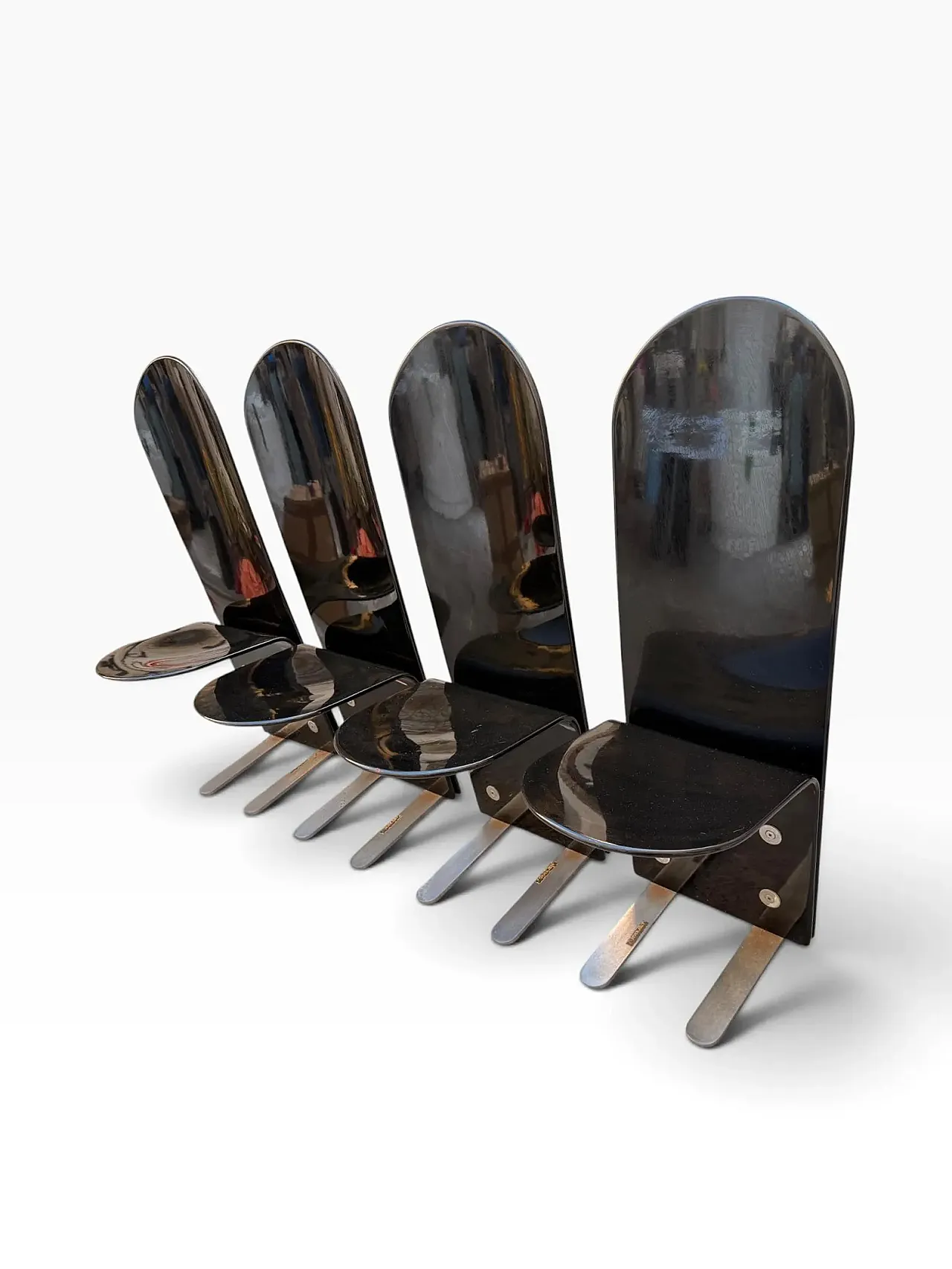 4 Pelican Chairs by Luigi Saccardo for Armet, 1970s 4