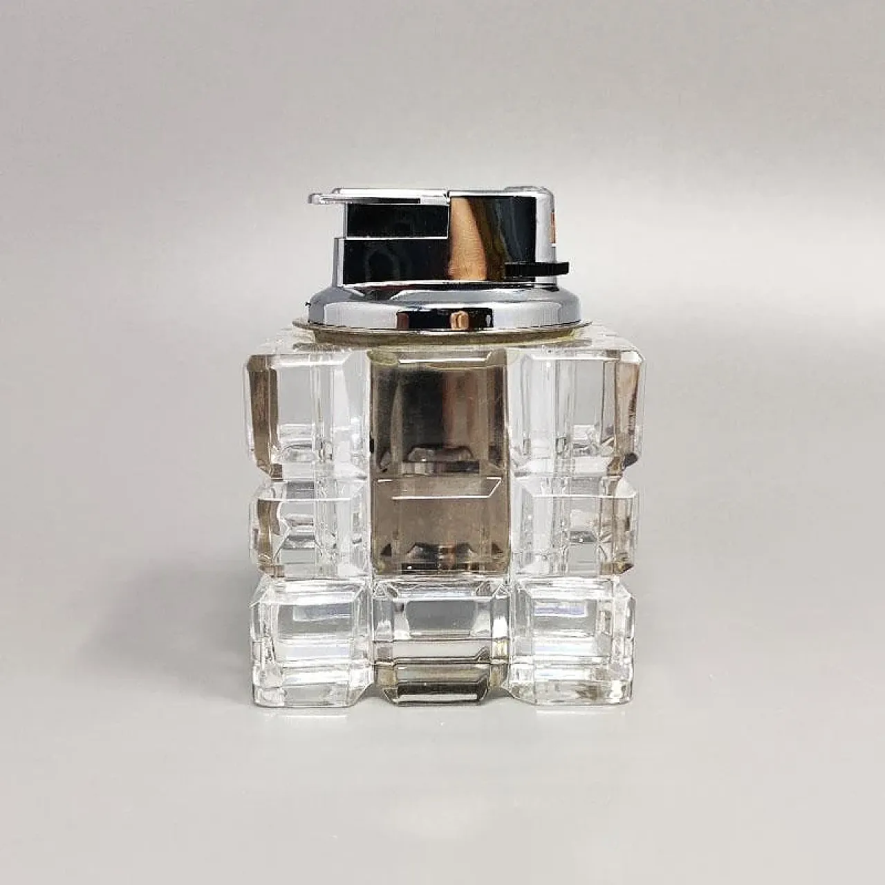 Smoking set in crystal by Colle, 1970s 2