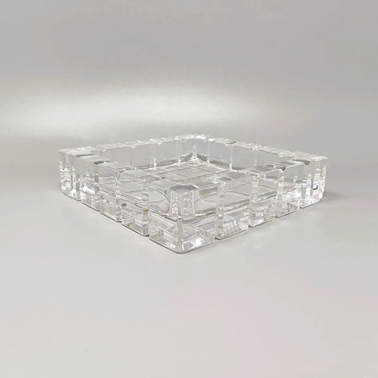 Smoking set in crystal by Colle, 1970s 3