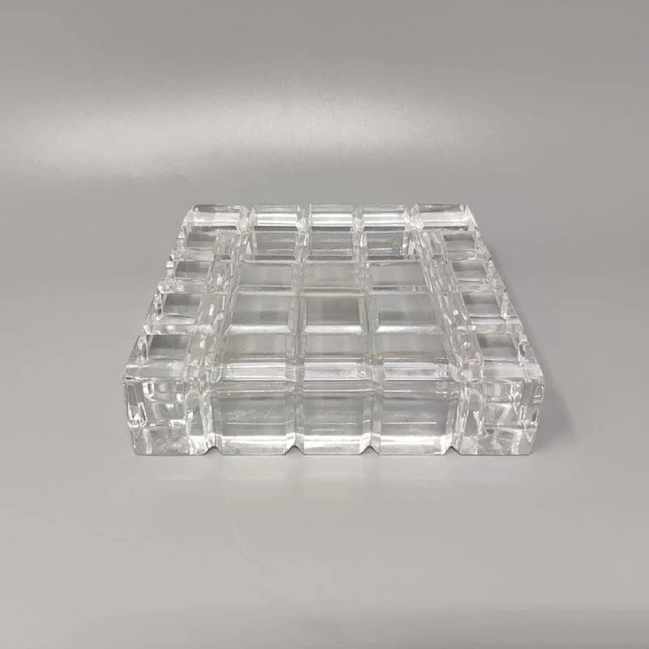 Smoking set in crystal by Colle, 1970s 4