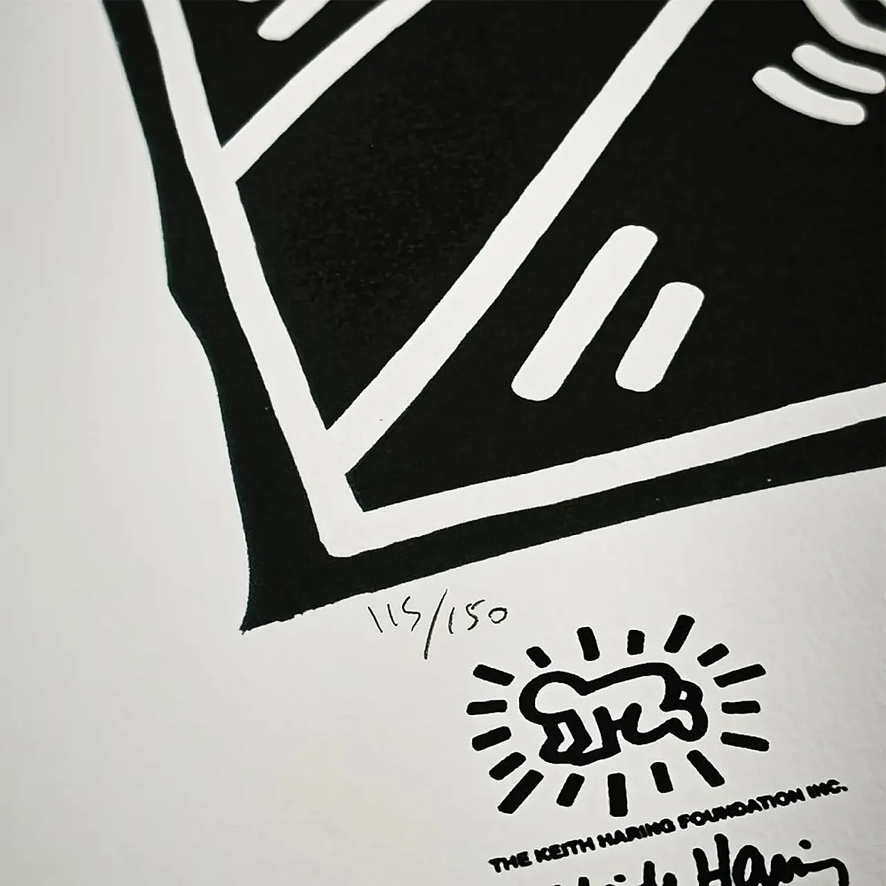 Keith Haring limited edition lithograph numbered in pencil, 1990s 4