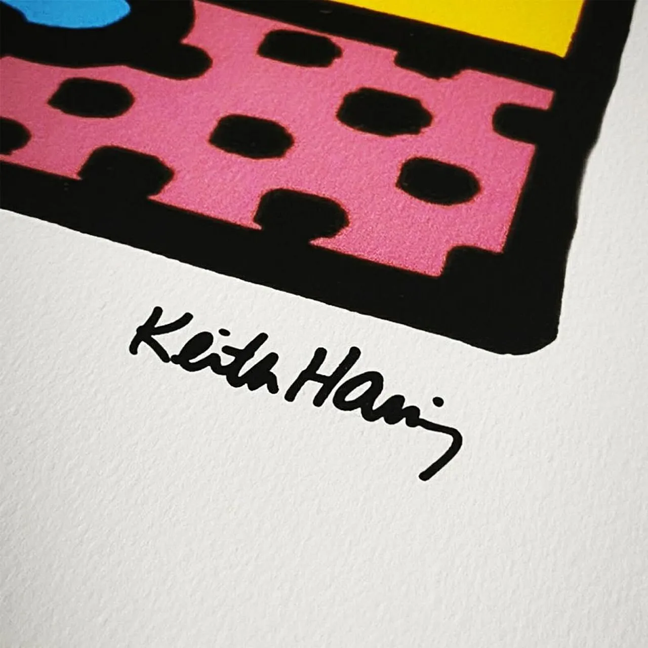 Keith Haring limited edition lithograph numbered in pencil, 1990s 2
