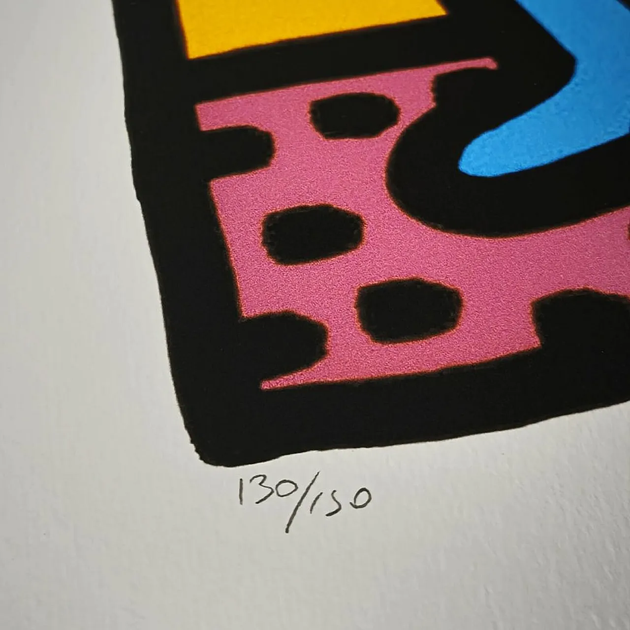 Keith Haring limited edition lithograph numbered in pencil, 1990s 3