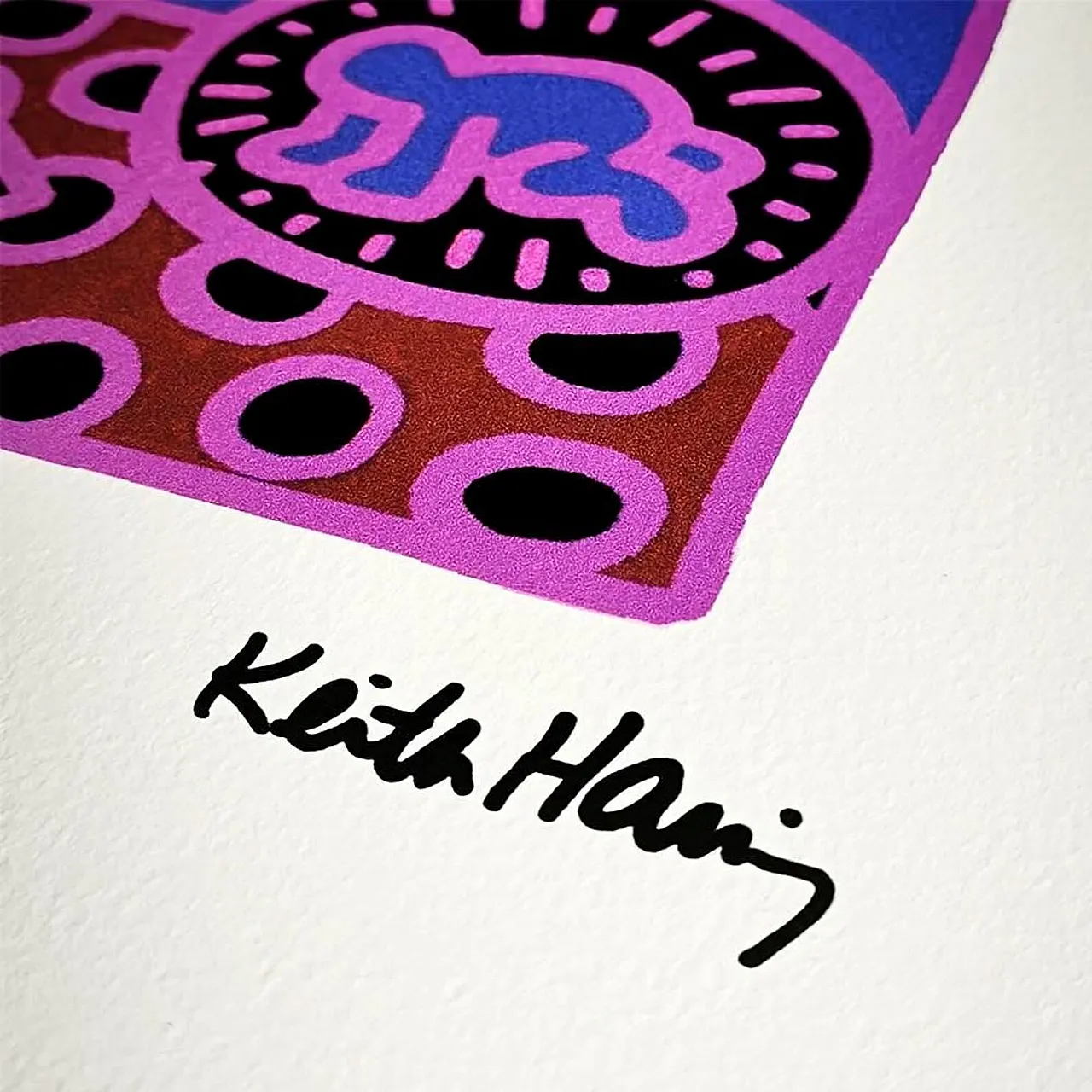 Keith Haring limited edition lithograph numbered, 1990s 2