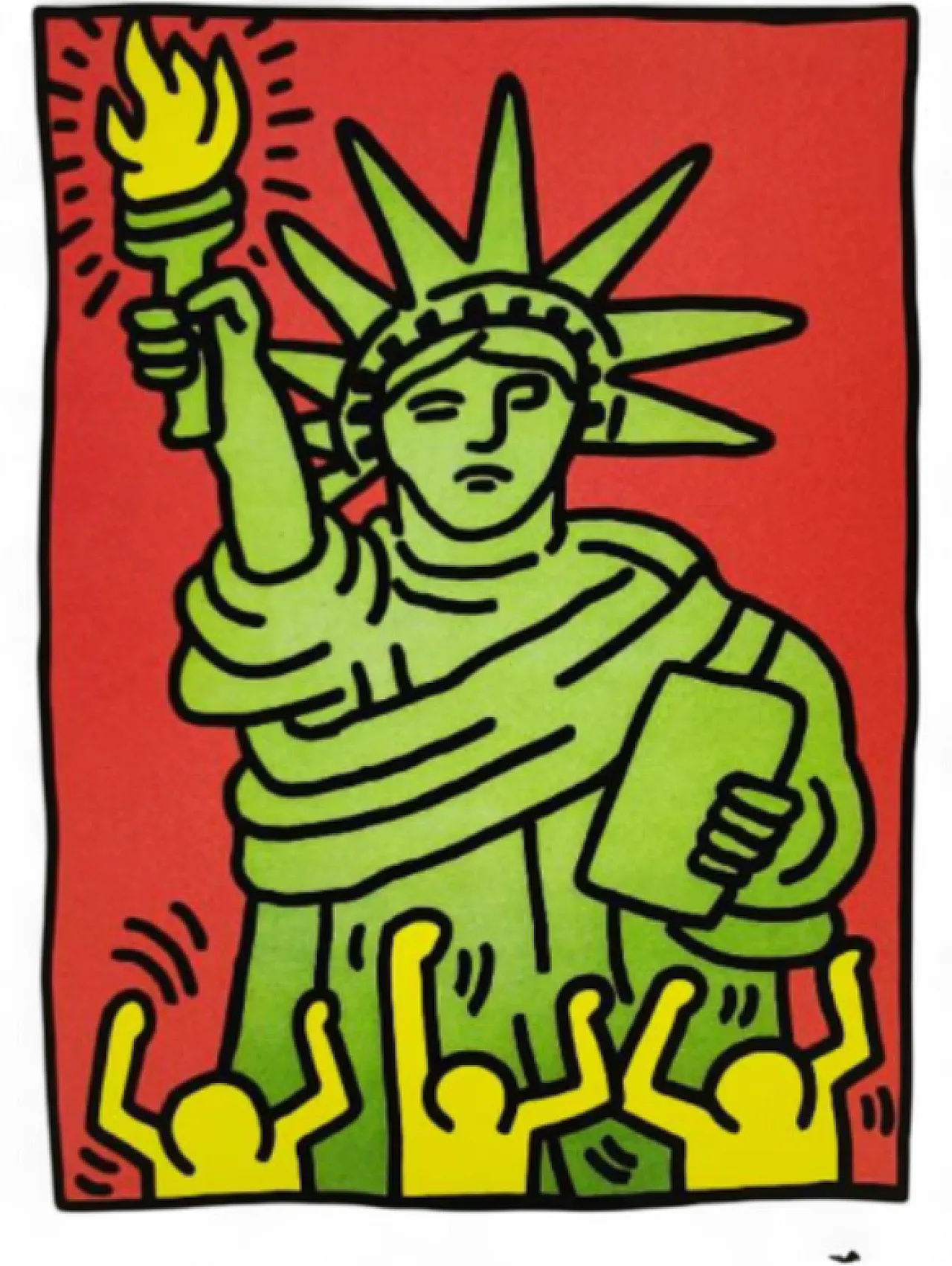 Keith Haring limited edition lithograph numbered, 1990s 6