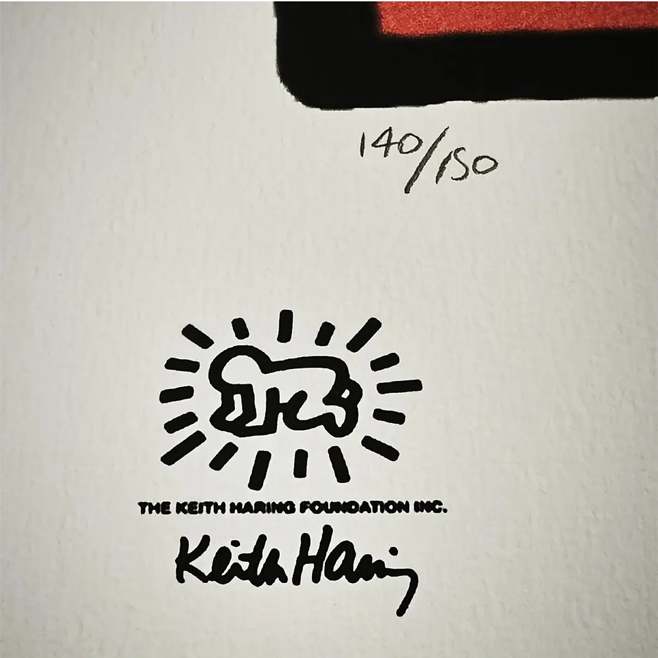 Keith Haring limited edition lithograph numbered, 1990s 4