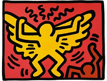 Keith Haring limited edition lithograph numbered, 1990s