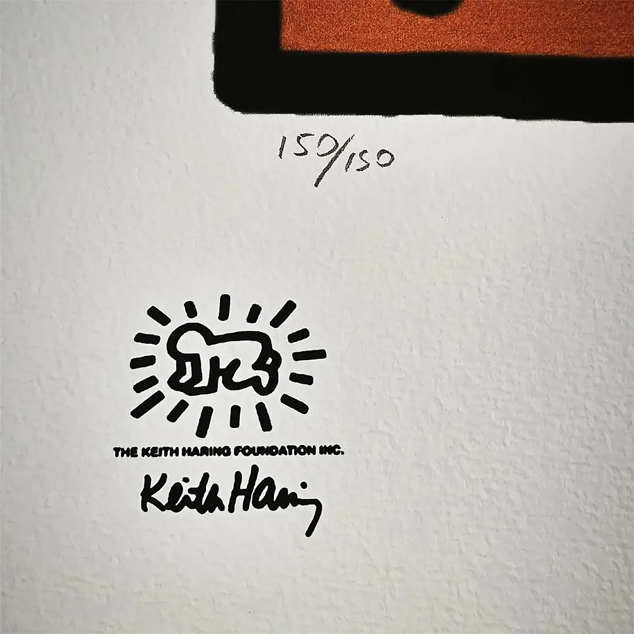 Keith Haring limited edition lithograph numbered, 1990s 5