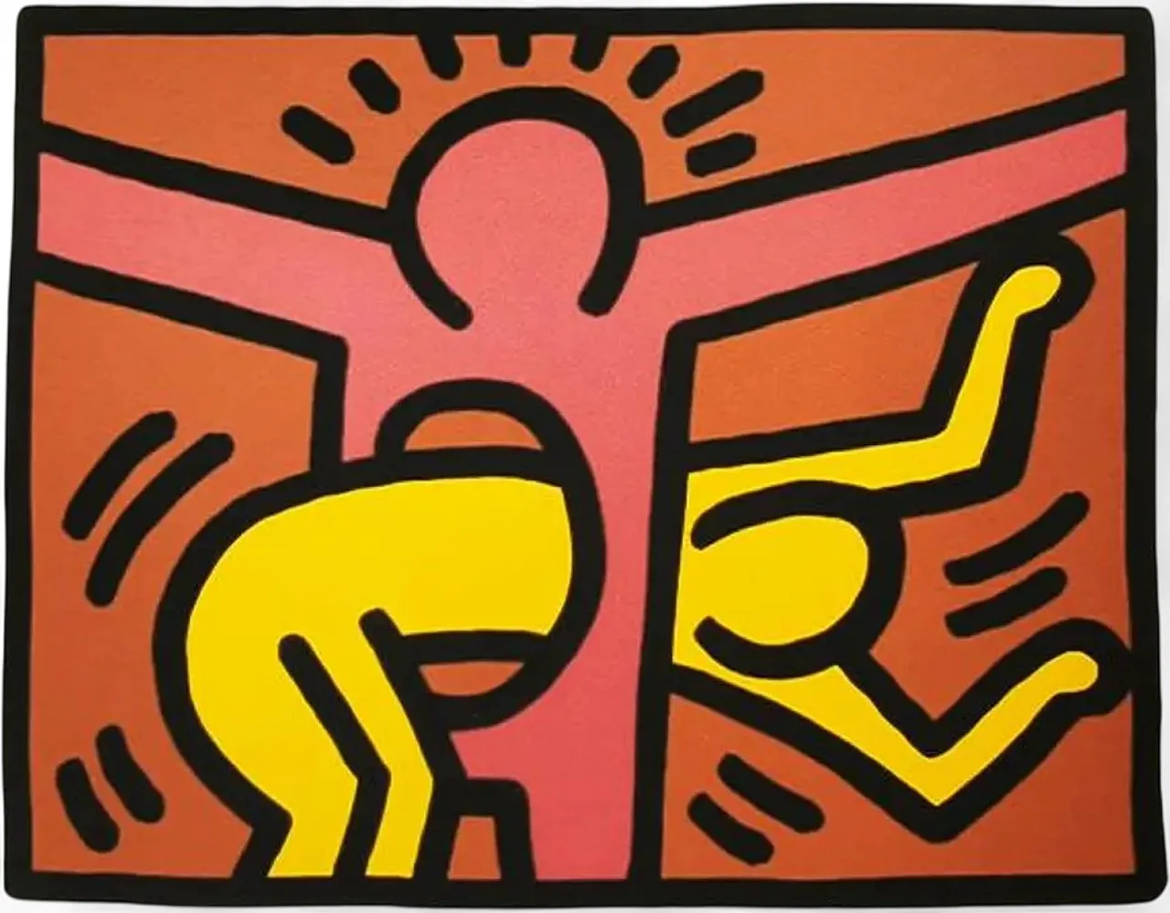 Keith Haring limited edition lithograph numbered, 1990s 6