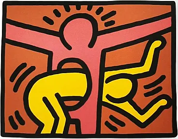 Keith Haring limited edition lithograph numbered, 1990s
