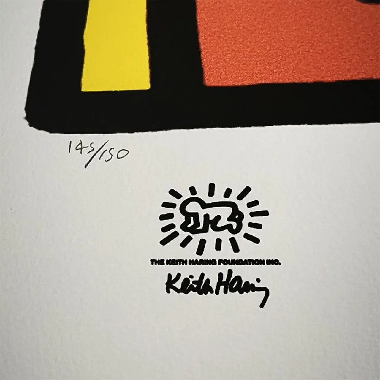 Keith Haring limited edition lithograph numbered, 1990s 5