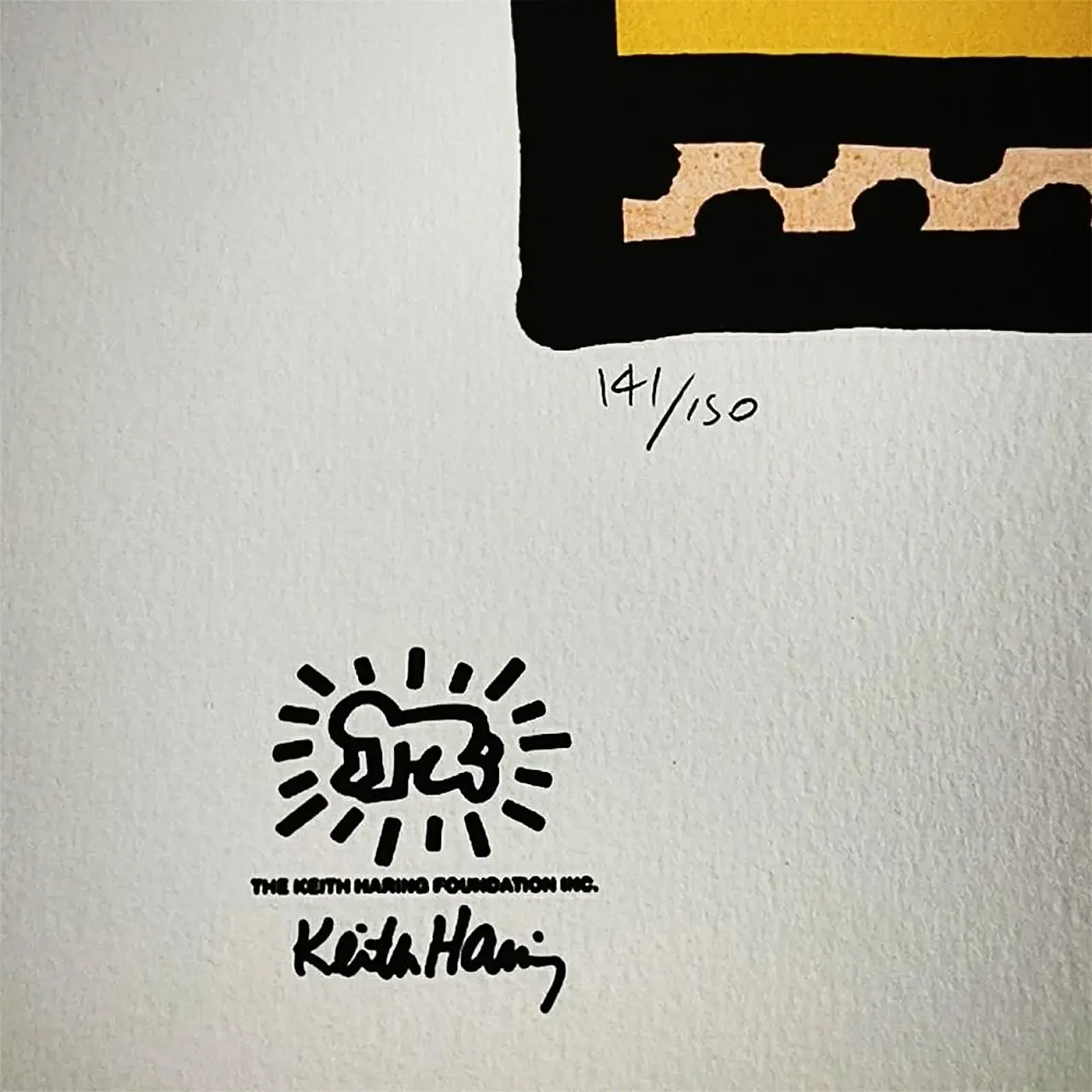 Keith Haring limited edition lithograph numbered, 1990s 5