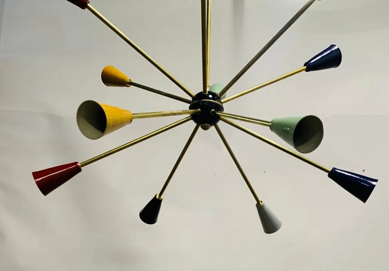 Sputnik pendant lamp by Stilnovo, 1950s 6