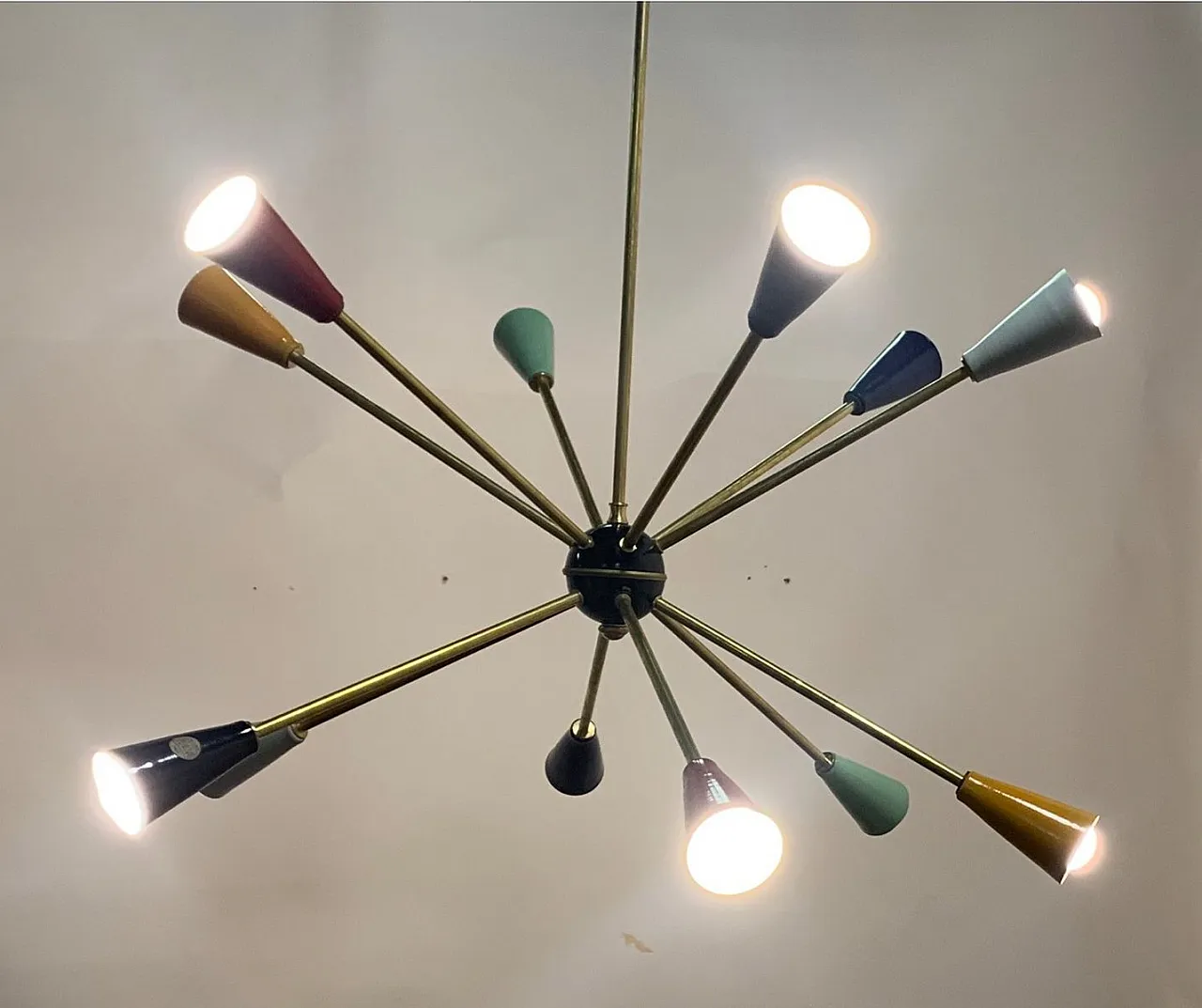 Sputnik pendant lamp by Stilnovo, 1950s 9