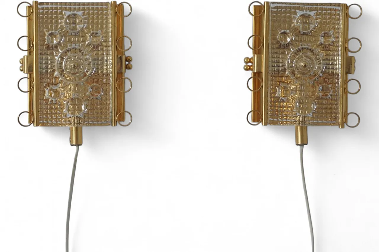 Pair of Swedish wall sconces, 1960s 6