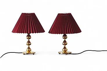 Pair of teardrop table lamps by Hugo Asmussen, 1970s