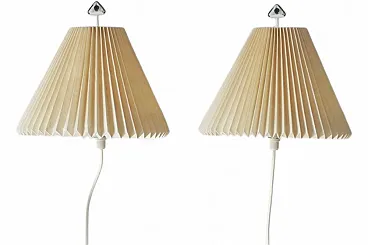 Pair of Model 203 wall lights by Henning Seidelin for Le Klint, 1960s