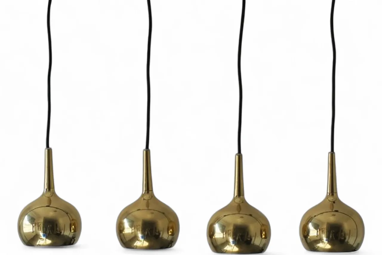 4 Pendant ball lamps from Frandsen Lighting, 1970s 4
