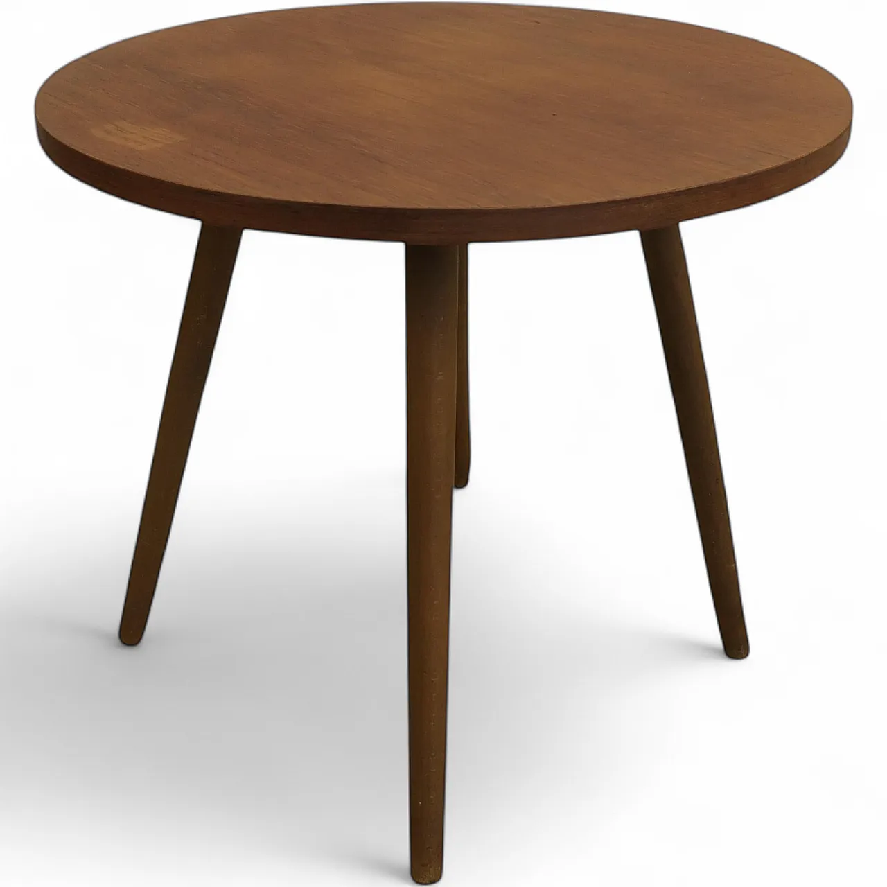 Round Danish rosewood coffee table, 1960s 9