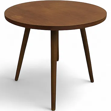 Round Danish rosewood coffee table, 1960s